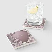 Rosa Untersetzer (Seitenansicht)