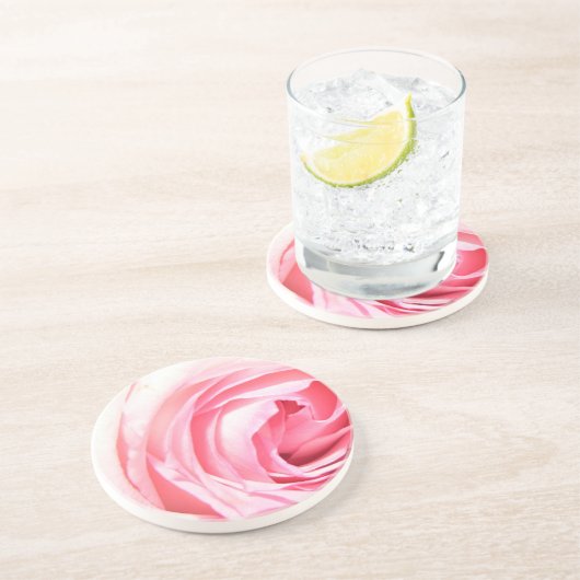 Rosa Untersetzer (Seite)