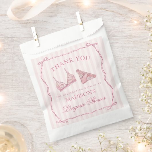 Rosa Unterwäsche Dusche Junggesellinnenabschied De Geschenktütchen (Ausgeschnitten)