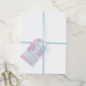 Rosa Unterwasser-Babydusche Geschenkanhänger (Mit Garn)