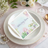 Rosa Unterwasser Babydusche Napkins Serviette