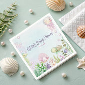 Rosa Unterwasser Babydusche Napkins Serviette