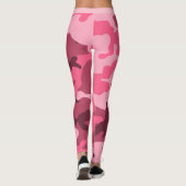Rosa urbane Camouflage Leggings (Rückseite)