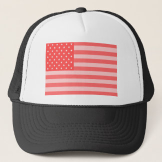 Rosa US Flagge Truckerkappe