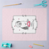 Rosa Valentine Alte englische Schafhunde Hund Grau Seidenpapier (Basteln)