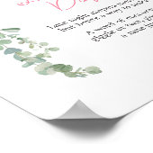 Rosa Valentine Ballon Spätnachtswellen Poster (Ecke)