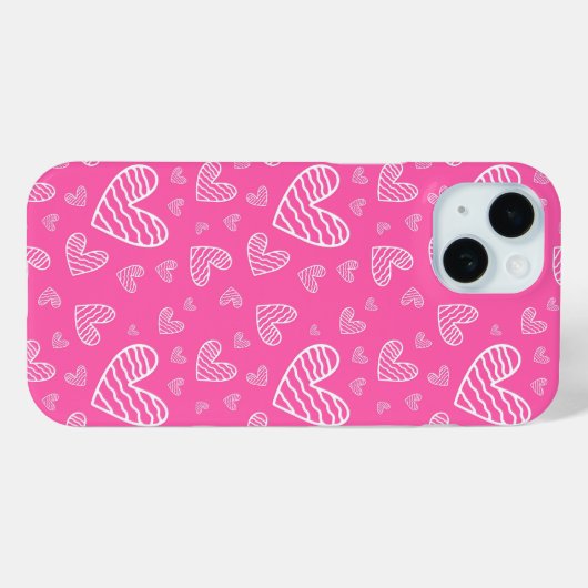 Rosa Valentine Case-Mate iPhone Hülle (Rückseite (Horizontal))