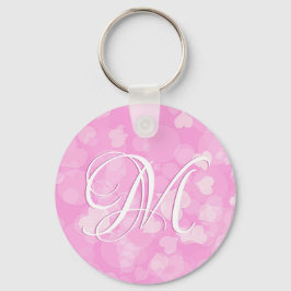 Rosa Valentine's Hearts Geschenk. Text Schlüsselanhänger