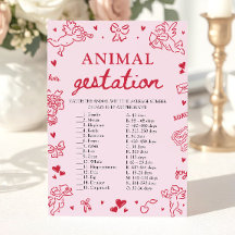 Rosa Valentins-Tier-Trächtigkeits-Baby-Shower-Spie