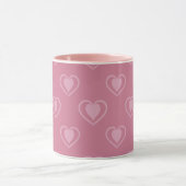 Rosa Valentinsherz-Kaffeetasse Tasse (Zentrum)
