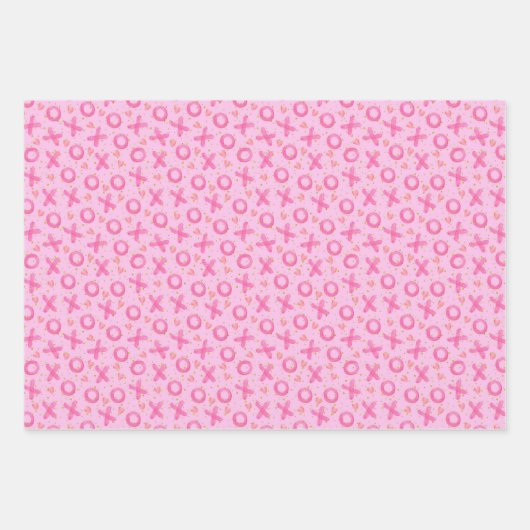 Rosa Valentinstag Geschenkpapier Set (Vorderseite 2)