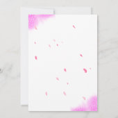 Rosa Valentinstag-Grußkarte | Romantische Liebe Karte (Rückseite)