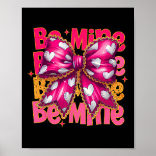 Rosa Valentinstag Kokette Herz Sei Mein Valentinst Poster