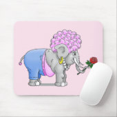 Rosa Valentinstag Romantik Mousepad (Mit Mouse)