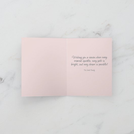 Rosa Vanagon Faltkarte Feiertagskarte (Innenseite)