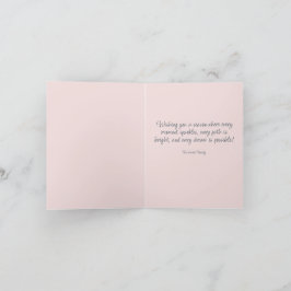 Rosa Vanagon Faltkarte Feiertagskarte