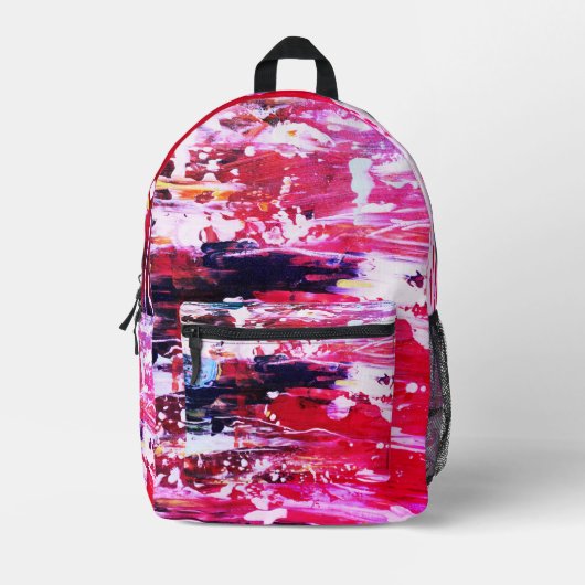 Rosa Varianz Bedruckter Rucksack (Vorderseite)