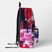 Rosa Varianz Bedruckter Rucksack (Links)