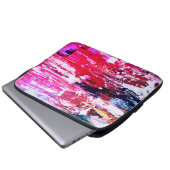 Rosa Varianz Laptopschutzhülle (Vorne Knopf)