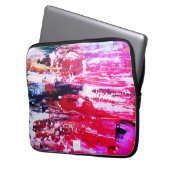 Rosa Varianz Laptopschutzhülle (Vorderseite Links)