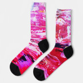 Rosa Varianz Socken (Linkes Detail)