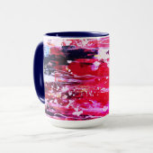 Rosa Varianz Tasse (Vorderseite Links)