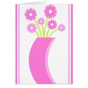 Rosa Vase - Karte