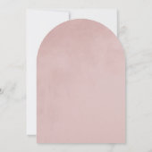 Rosa Velvet Rosa Hochzeit im eleganten Arch Style Einladung (Rückseite)