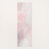 Rosa Venezianische Abstrakte Wasserfarbe Yogamatte (Rückseite)