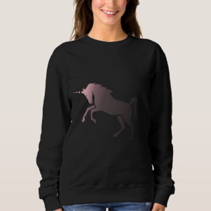Rosa Verblassen Einhorn Sweatshirt