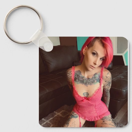 Rosa Verführung/MVR-Schlüsselanhänger Schlüsselanhänger (Vorderseite)
