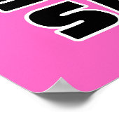 Rosa Verkaufszeichen, Einzelhandelswerbung Untersc Poster (Ecke)