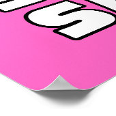 Rosa Verkaufszeichen, Einzelhandelswerbung Untersc Poster (Ecke)