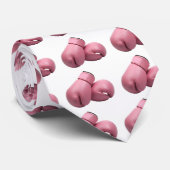 Rosa Verpacken-Handschuh-Krawatte Krawatte (Gerollt)