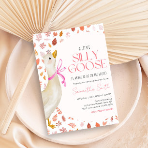 Rosa verrückte Gans Baby Shower Einladung