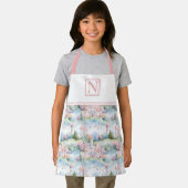 Rosa verzauberte Burg Landschaft - Maßgeschneidert Schürze (Insitu)