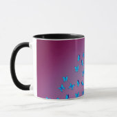 Rosa verzauberte Schmetterlinge Tasse (Links)