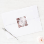 Rosa Verzierte florale Aufkleber (Umschlag)