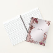 Rosa Verziertes Floral-Notebook Notizblock (Innenseite)