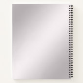 Rosa Verziertes Floral-Notebook Notizblock (Rückseite)