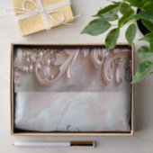 Rosa verziertes Perlen- und Blumenseidenpapier Seidenpapier (Geschenk)