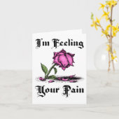 Rosa Verzweiflung Karte (Gelbe Blume)