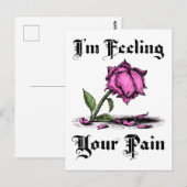 Rosa Verzweiflung Postkarte (Vorne/Hinten)