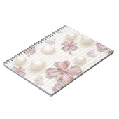 Rosa Vierblatt-Kleeblatt Notizblock (Linke Seite)