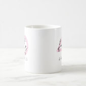 Rosa Vierzig und fabelhafte Moderne 40. Geburtstag Kaffeetasse (Mittel)