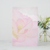 Rosa Viktorianische Rose Briefpapier (Stehend Vorderseite)