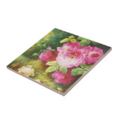 Rosa viktorianische Rose Fliese (Seite)