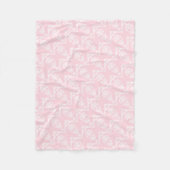 rosa viktorianische Schädel Fleecedecke (Vorderseite)