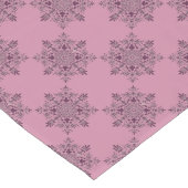 Rosa viktorianischer Weihnachtstabellen-Läufer Großer Tischläufer (Ecke)