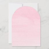 Rosa Viktorianisches Brautparty Arch Einladung (Rückseite)